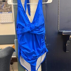 Vibrant Blue One-Piece Swimsuit